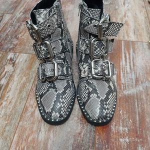 Steve Madden snakeskin bootie